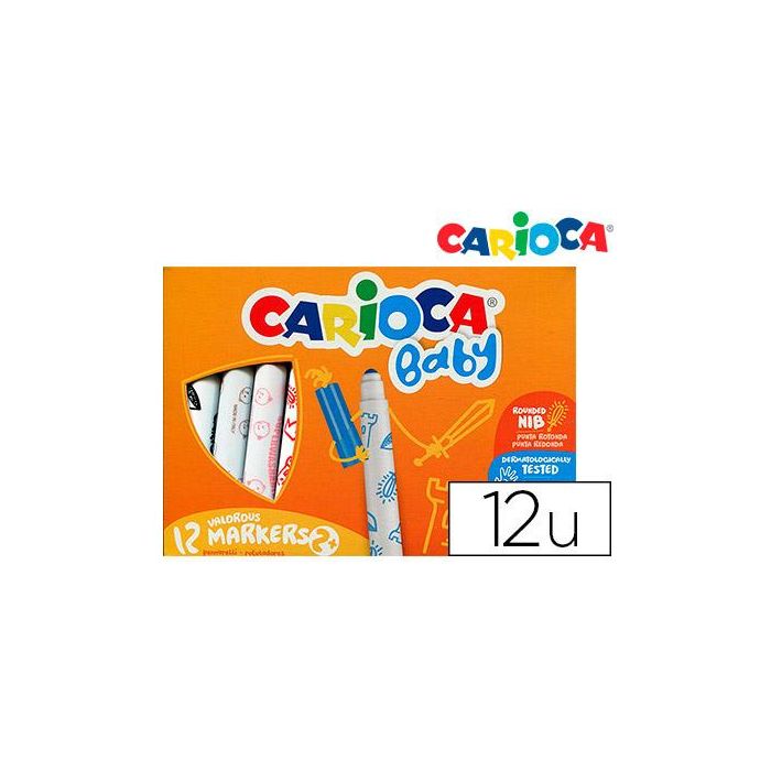 Rotulador Carioca Baby 2 Años Caja 12 Colores Surtidos