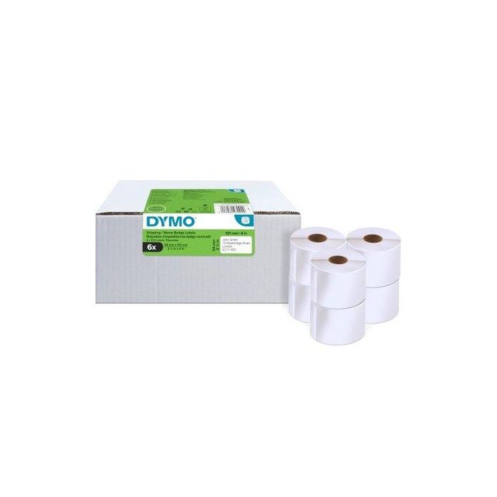 DYMO Etiqueta LW Multipack Etiquetas envío 54X101 mm-VALUE PACK (6 Rollos) Papel blanco