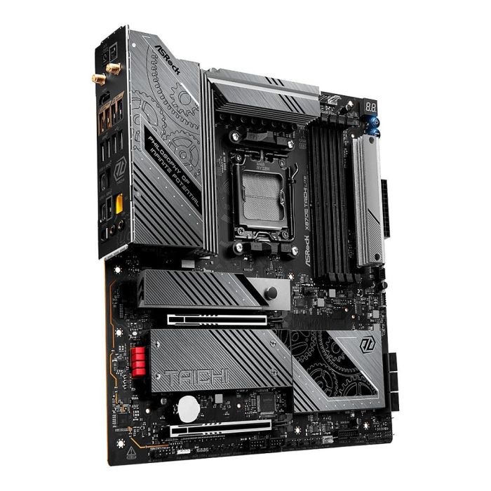ASRock 90-MXBPA0-A0UAYZ Placa Base AMD X870 Socket AM5 ATX DDR5 Wi-Fi 7 3
