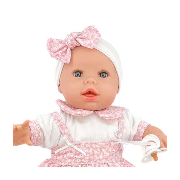 Baby lloron 50 cm t. flores rosa ref: 6026-24 50 cm 1