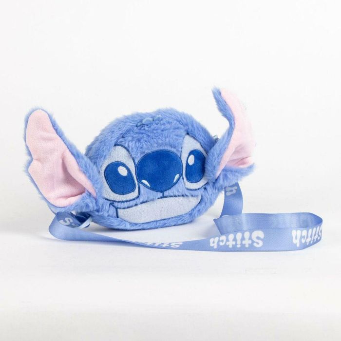 Cerdá Bolso de Peluche Disney Stitch Azul 17x14x4 cm, para +3 años 1