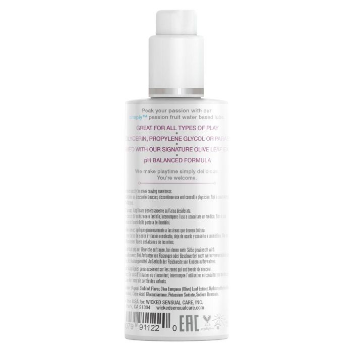 Lubricante Wicked Sensual Care Fruta de la Pasión 70 ml 1 Lubricante Wicked Sensual Care Fruta de la Pasión 70 ml 1