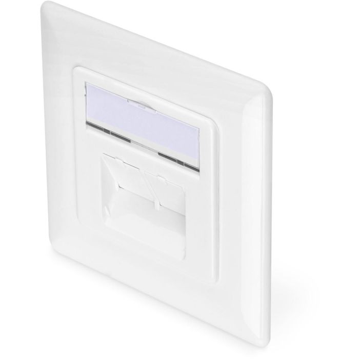 Digitus Toma de red Cat6a Apantallada Empotrada 2xRJ45 Blanca - Caja de conexión