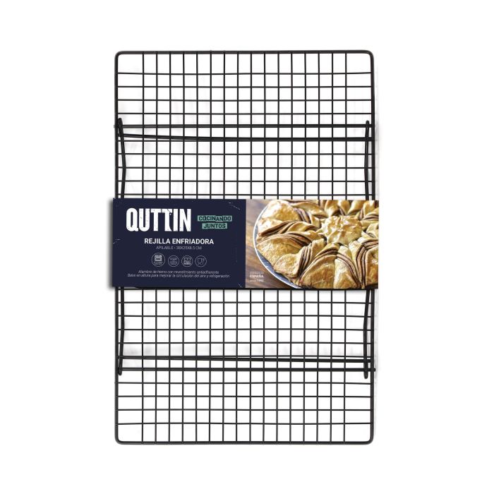 Quttin Rejilla Enfriadora Apilable 38 x 25 x 8.5 cm (12 Unidades) 1 Quttin Rejilla Enfriadora Apilable 38 x 25 x 8.5 cm (12 Unidades) 1