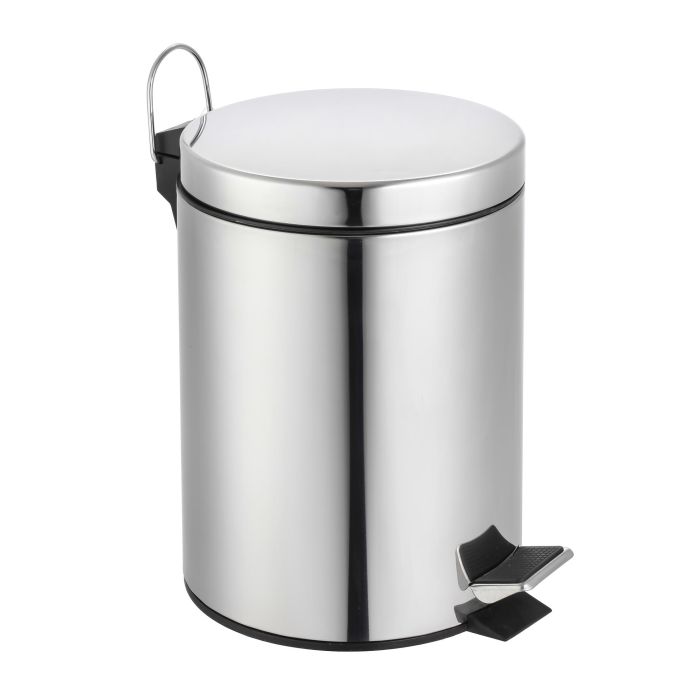 Confortime Cubo Basura Metal con Pedal 7 Lt, Ancho 20 cm, Alto 30 cm, Largo 26 cm 5