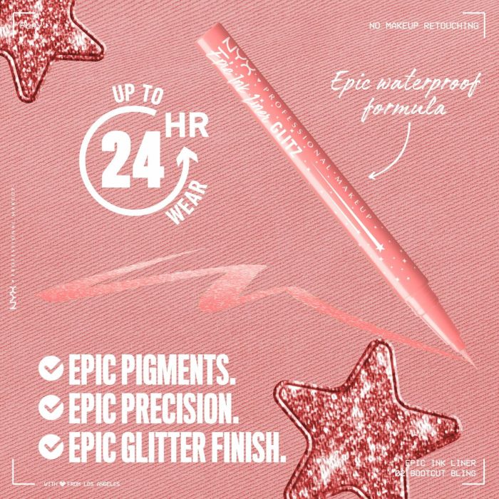 Set de Maquillaje NYX EPIC INK LINER GLITZ 8 Set de Maquillaje NYX EPIC INK LINER GLITZ 8