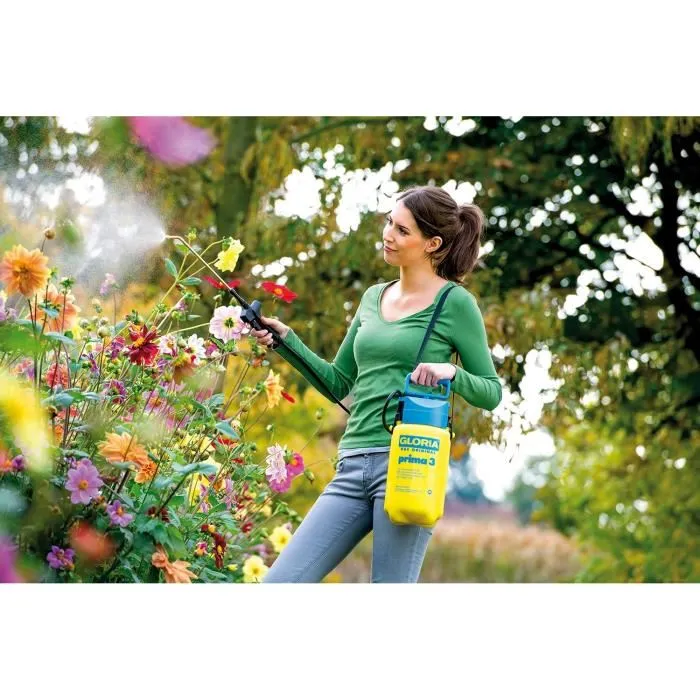 Gloria Prima 3 Pulverizador Manual con Lanza y Correa 3L Depósito Polietileno Presión 3 Bares 1