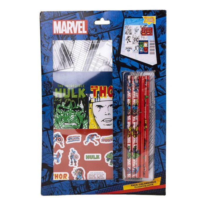 Set de papelería coloreable avengers Set de papelería coloreable avengers