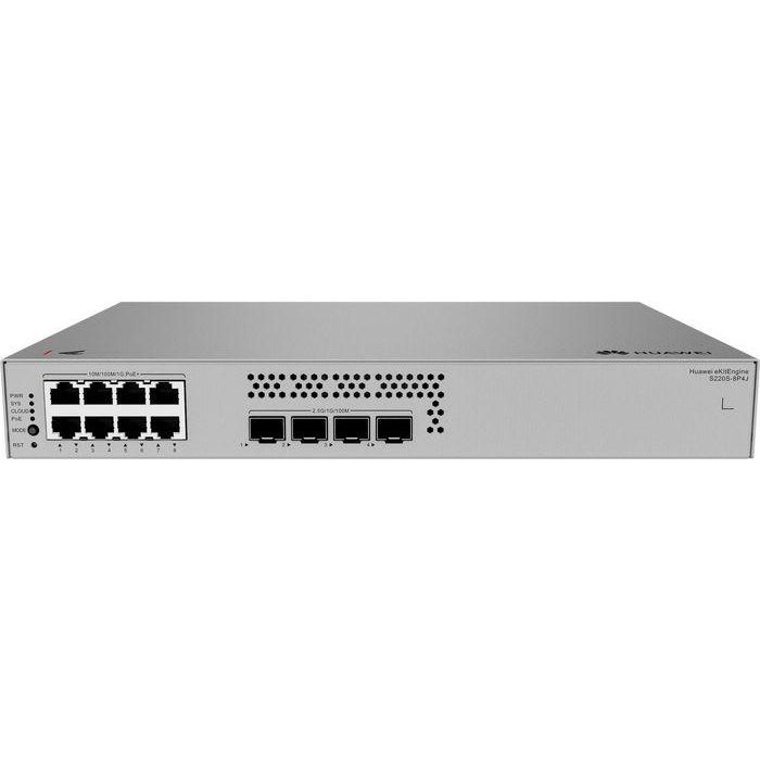 HUAWEI eKit 8*10/100/1000BASE-T ports (128 W PoE+), 4*2.5GE SFP ports, built-in AC power, Fanless 1 HUAWEI eKit 8*10/100/1000BASE-T ports (128 W PoE+), 4*2.5GE SFP ports, built-in AC power, Fanless 1