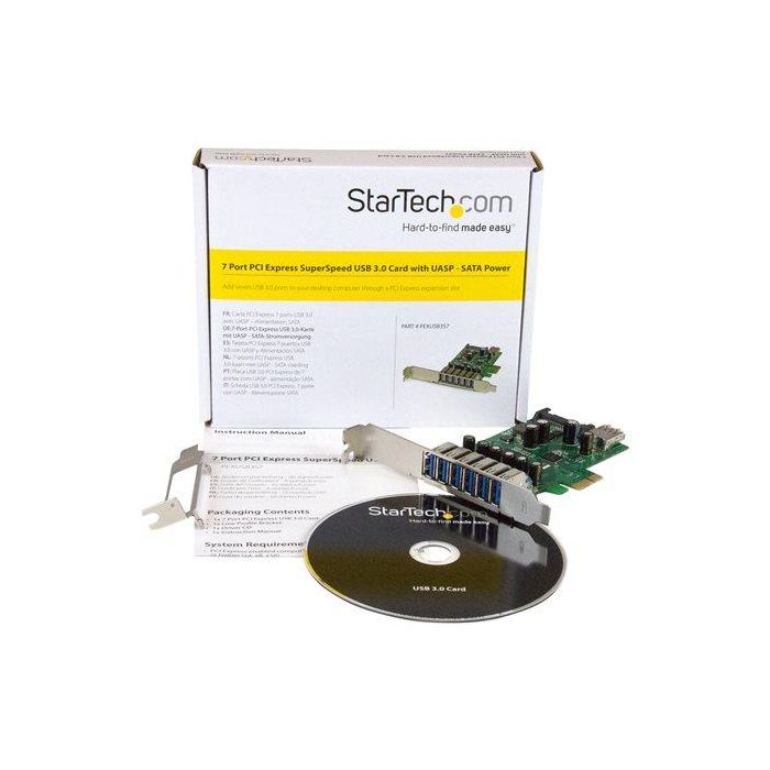 Tarjeta PCI Startech PEXUSB3S7 4