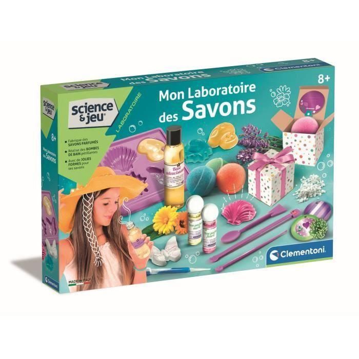 Clementoni Science & Jeu - My Laboratory of Soaps | Kit Científico para Niños: Crea Jabones Perfumados y Seguros con Manual Ilustrado y Experimentos 0 Clementoni Science & Jeu - My Laboratory of Soaps | Kit Científico para Niños: Crea Jabones Perfumados y Seguros con Manual Ilustrado y Experimentos 0