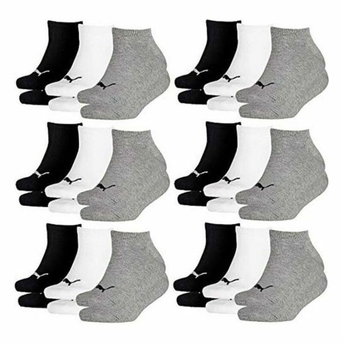 Calcetines Tobilleros Deportivos Puma Kids Quarter CDT 3 pares 1 Calcetines Tobilleros Deportivos Puma Kids Quarter CDT 3 pares 1