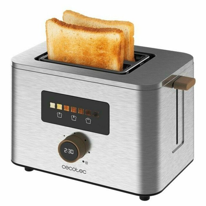 Cecotec 04843 Tostadora 950W para 2 Rebanadas, Acero Inoxidable, Panel Táctil Digital con Pantalla a Color Cecotec 04843 Tostadora 950W para 2 Rebanadas, Acero Inoxidable, Panel Táctil Digital con Pantalla a Color