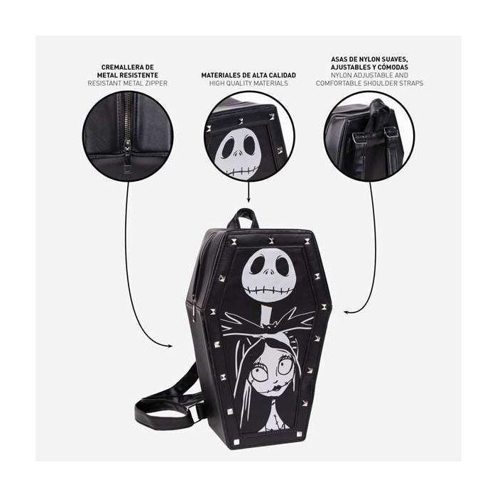Cerdá Mochila Casual Modal Nightmare Before Christmas Negra 19x31x10.5 cm Niños +3 Años 4 Cerdá Mochila Casual Modal Nightmare Before Christmas Negra 19x31x10.5 cm Niños +3 Años 4