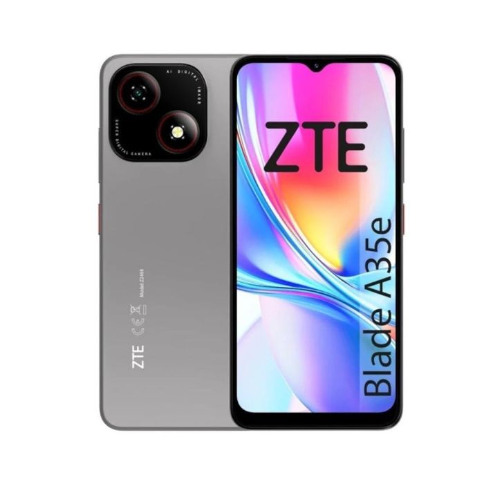 Smartphone ZTE Blade A35E 2GB/ 32GB/ 6.52"/ Gris Oscuro Smartphone ZTE Blade A35E 2GB/ 32GB/ 6.52"/ Gris Oscuro