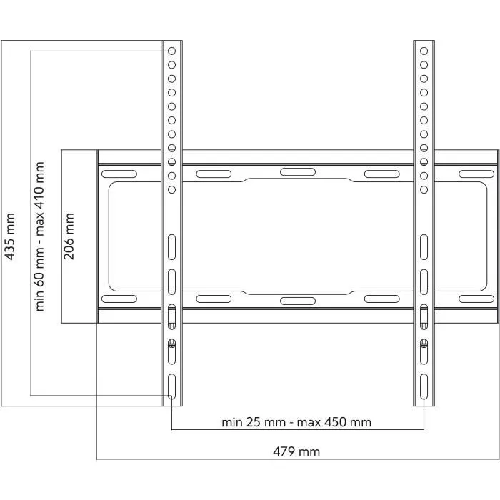 One For All WM2411 Soporte de Pared para TV 32-65 Pulgadas / 81-165cm, Máx. 100kg, 25mm de la Pared 2 One For All WM2411 Soporte de Pared para TV 32-65 Pulgadas / 81-165cm, Máx. 100kg, 25mm de la Pared 2
