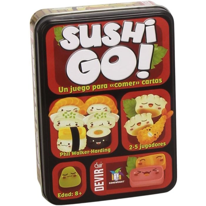 Devir Juego de Mesa Sushi Go - Juego de Cartas Estratégico para 5 Jugadores - Edad Recomendada 8+ - Diversión Familiar Garantizada