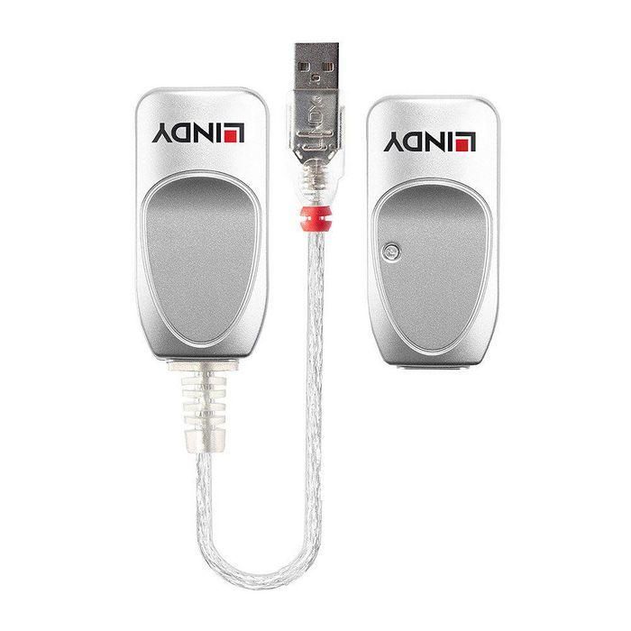 Lindy Extensor USB Cat.6 de 50m - Unidad Local y Remota para Conectar Dispositivos a PC/Laptop, Ideal para Acceso a Archivos 1