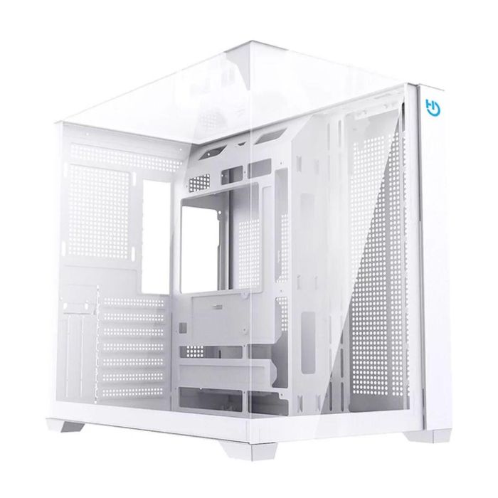 Hiditec SKY Torre PC Gaming ATX Micro ATX ITX Plata Transparente con Ventana Lateral Cristal Templado e Iluminación Multi 7