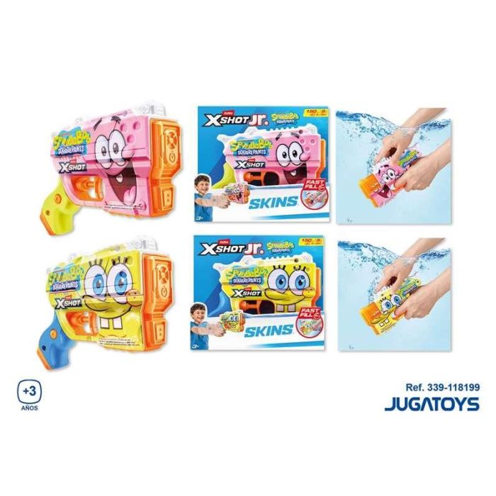 Zuru Pistola de agua X-Shot Bob Esponja 10x14.8x4.5cm