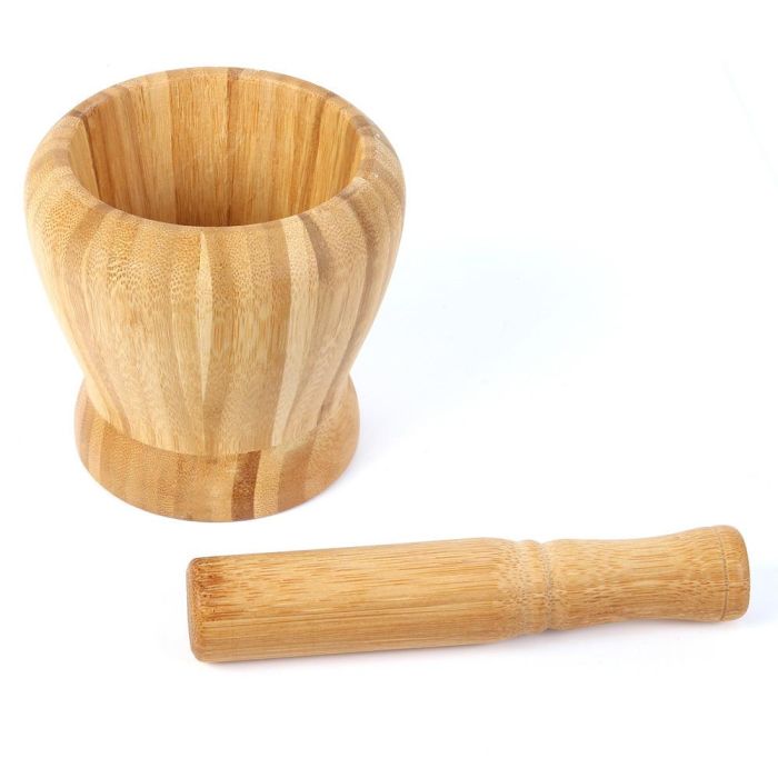 Cook Concept Mortero con Mano de Bambú, Ø10 cm x 16 cm 4