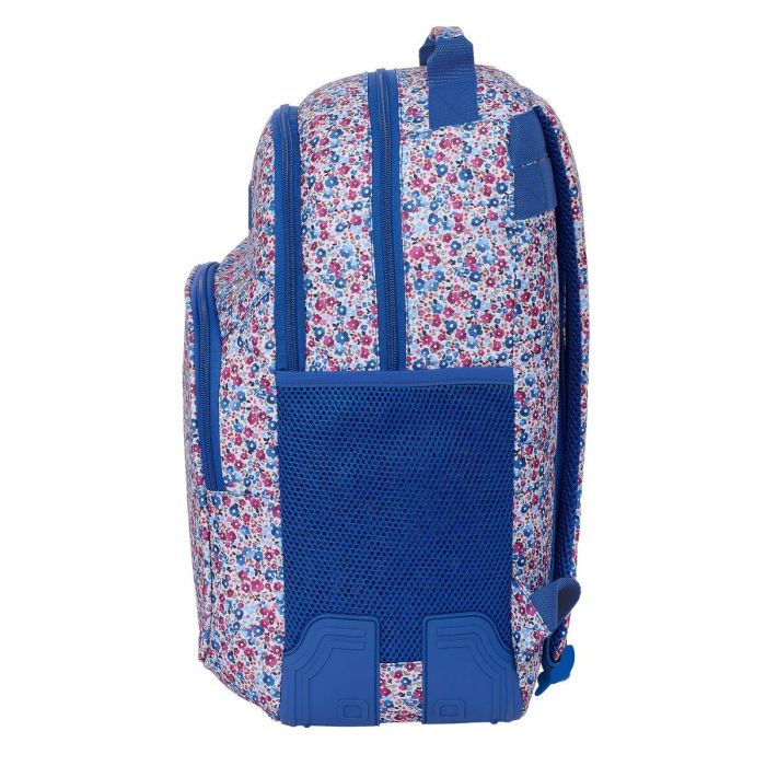 Mochila Escolar Nait Nait Flores coimbra azul Azul 32 x 42 x 15 cm 2