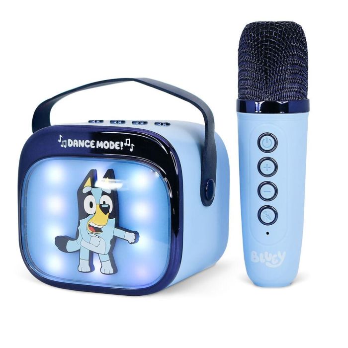 Altavoz y Micro Karaoke LED Bluey 4 Altavoz y Micro Karaoke LED Bluey 4