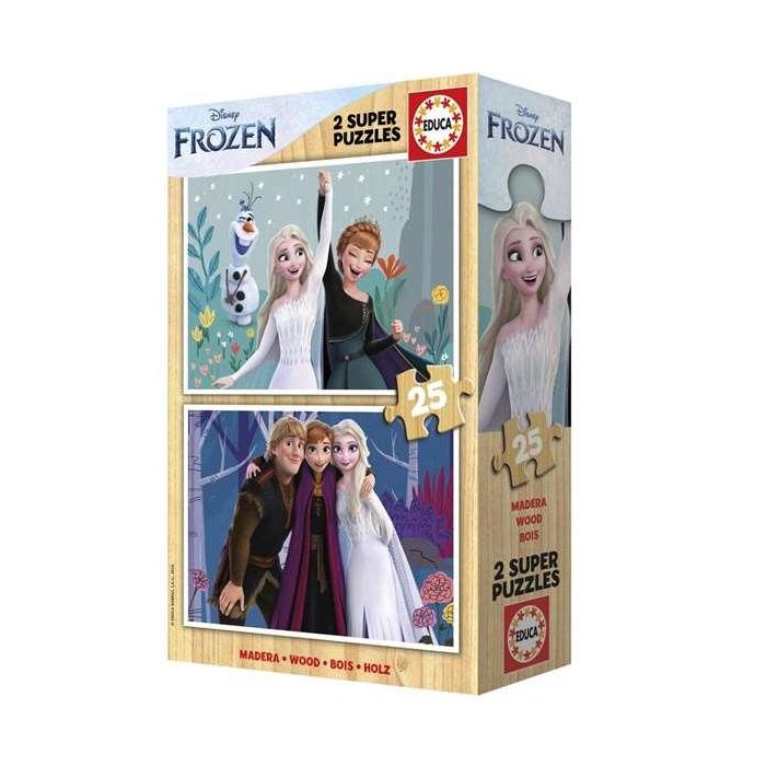 Educa Puzzle 2x25 piezas Frozen 3