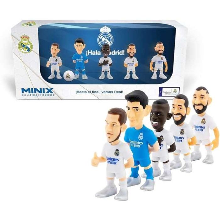 Pack minix con 5 figuras real madrid c.f 7 cm - modelos surtidos 2