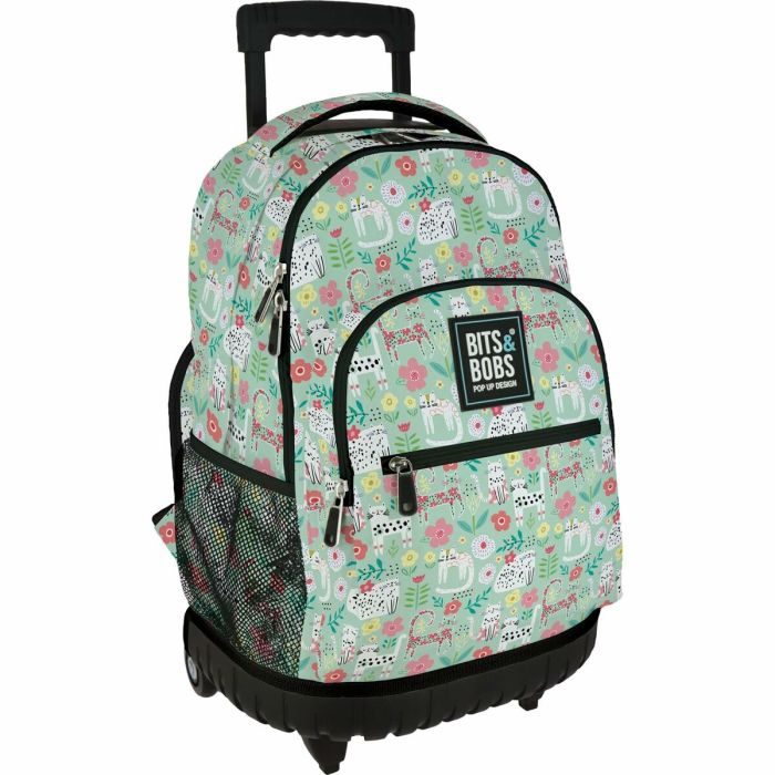 Grafoplás Mochila Roller Bits&Bobs 24 Cats con carrito integrado, dos compartimentos y bolsillo frontal Grafoplás Mochila Roller Bits&Bobs 24 Cats con carrito integrado, dos compartimentos y bolsillo frontal