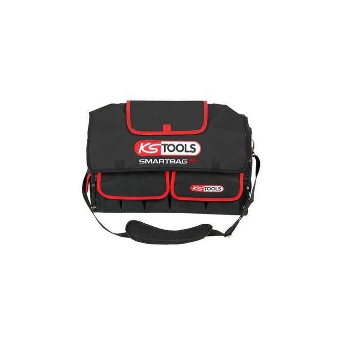 Ks Tools Bolso Bandolera Grande para Herramientas y Accesorios, Vacío, Ultra Resistente, Asa Reforzada, Correa Acolchada, Múltiples Bolsillos Ks Tools Bolso Bandolera Grande para Herramientas y Accesorios, Vacío, Ultra Resistente, Asa Reforzada, Correa Acolchada, Múltiples Bolsillos