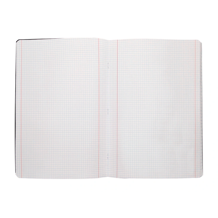 Liderpapel Libreta tapa negra A4 80 hojas 60gr cuadro 5mm con doble margen 5