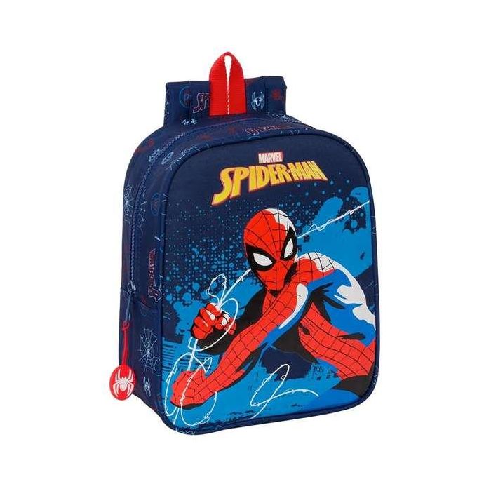 Mochila guarderia adapt.carro spider-man "neon" 22x27x10cm Mochila guarderia adapt.carro spider-man "neon" 22x27x10cm