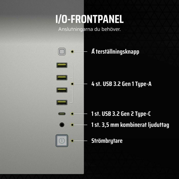CORSAIR CC-9011285-WW Caja PC Torre Media 6500X, Aluminio Blanco/Gris Satinado 4 CORSAIR CC-9011285-WW Caja PC Torre Media 6500X, Aluminio Blanco/Gris Satinado 4