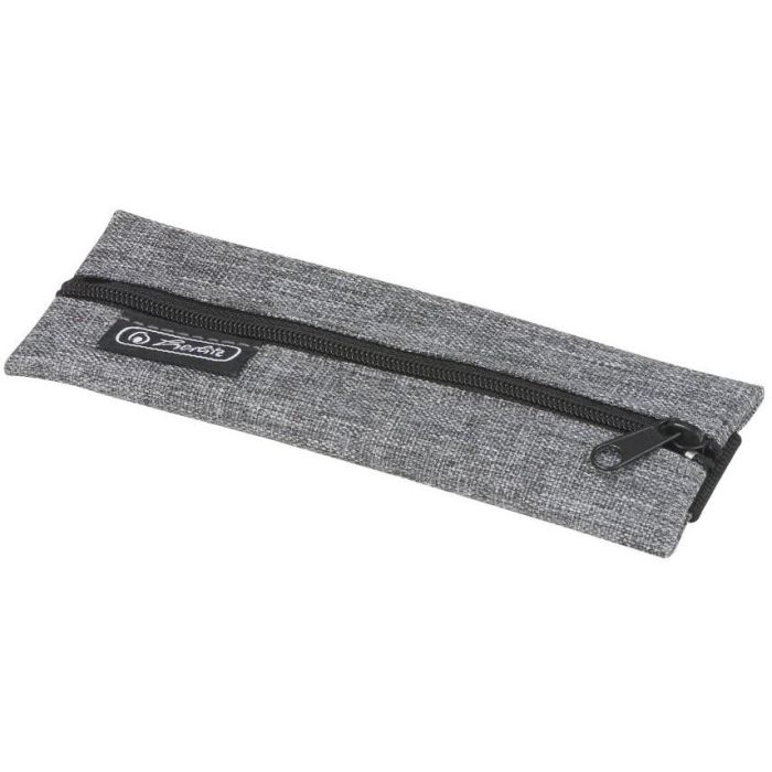 Herlitz 50033294 Estuche Suave my.book flex A6 de Tela Gris con Cremallera