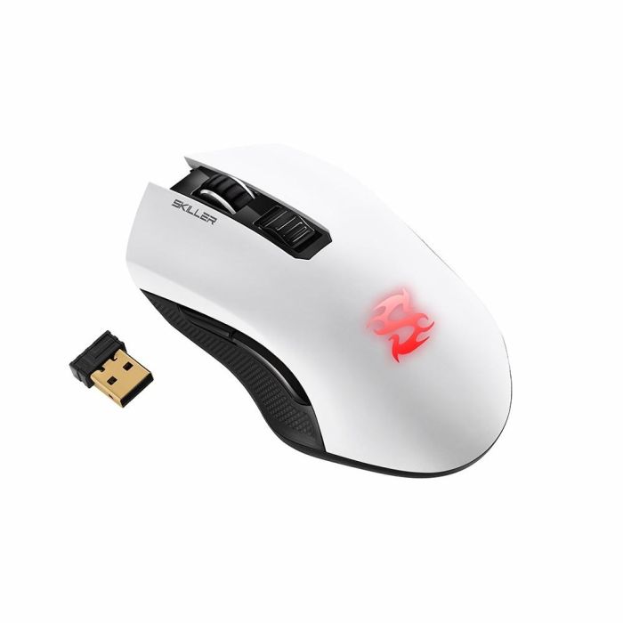 Sharkoon Skiller SGM3 Ratón Gaming Óptico 6000 DPI Inalámbrico RF y USB Tipo-A, 7 Botones Programables, RGB, Batería Recargable 1