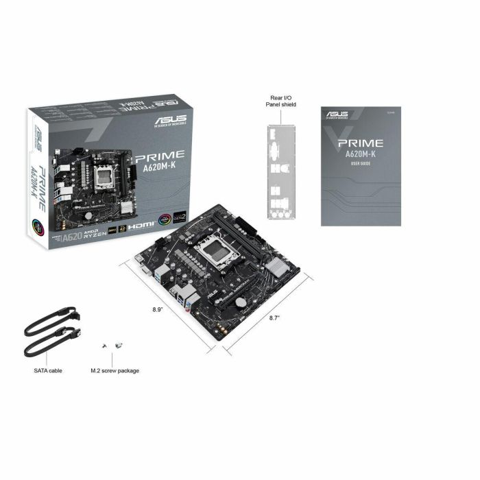 ASUS PRIME A620M-K AMD A620 Zócalo AM5 micro ATX 15 ASUS PRIME A620M-K AMD A620 Zócalo AM5 micro ATX 15