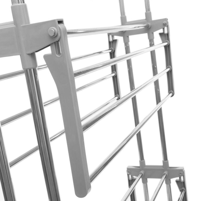 Tendedero Plegable Vertical con Ruedas Folver InnovaGoods 24 Barras 3 Tendedero Plegable Vertical con Ruedas Folver InnovaGoods 24 Barras 3