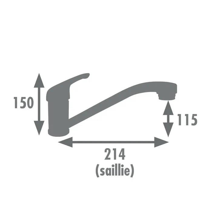Edouard Rousseau ROU4051730 Mezclador de Cocina SUN NF Cromo 1 Edouard Rousseau ROU4051730 Mezclador de Cocina SUN NF Cromo 1
