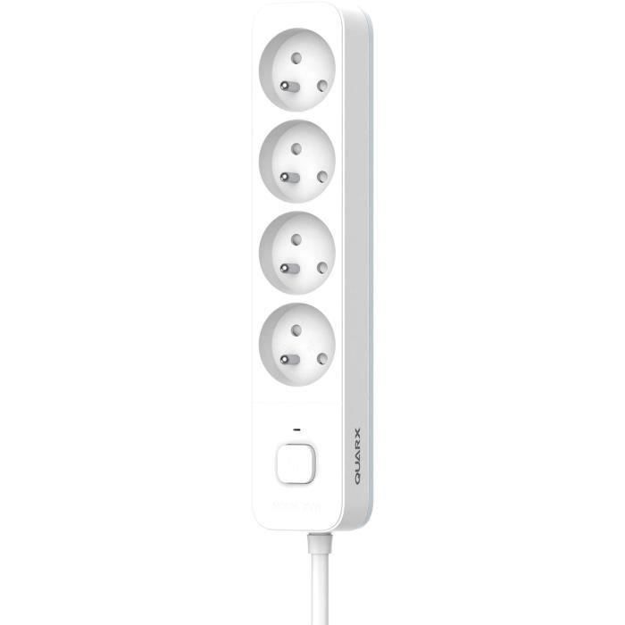 Regleta QUARX de 4 enchufes con interruptor y cable de 3 m. 2 Regleta QUARX de 4 enchufes con interruptor y cable de 3 m. 2