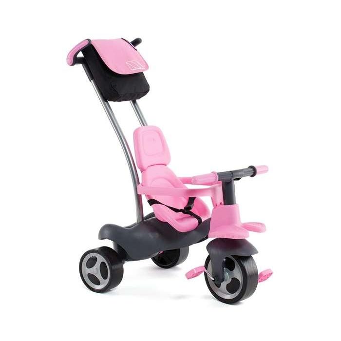 Molto Urban Trike Triciclo Rosa con Palo, Cinturón, Bolsa y Rueda de Goma 98 cm 11