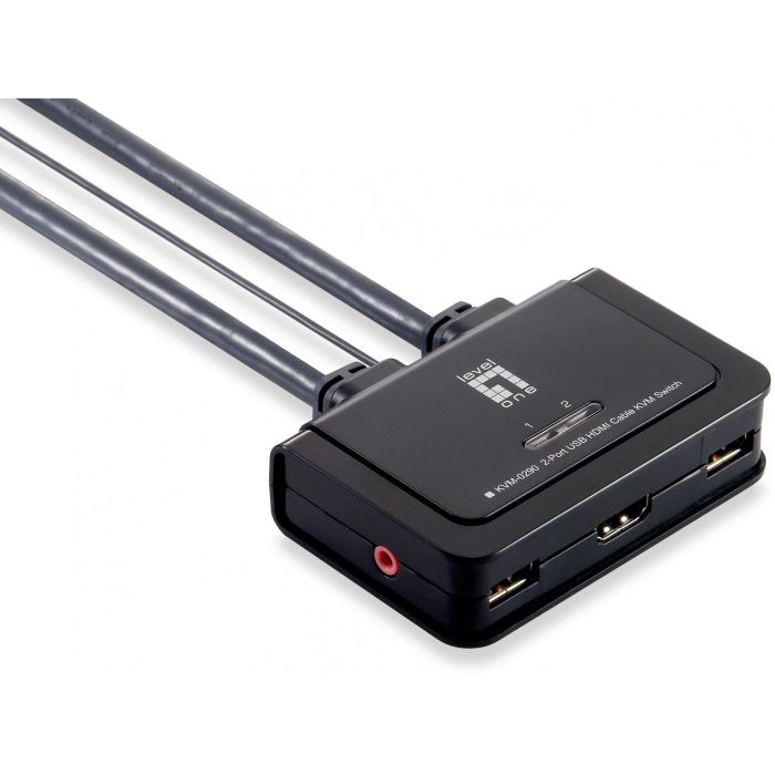 KVM Switch 0290 2-Port Kabel. HDMI. USB. Audio 0 KVM Switch 0290 2-Port Kabel. HDMI. USB. Audio 0