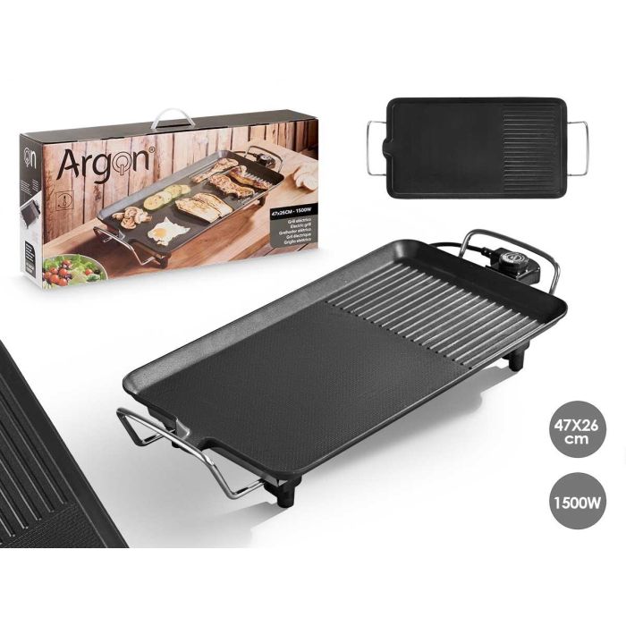 Plancha Electrica 47X26Cm 1500W Argon (4 Unidades) Plancha Electrica 47X26Cm 1500W Argon (4 Unidades)
