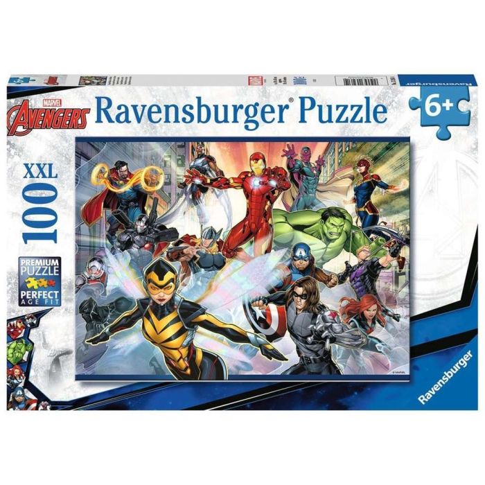 Ravensburger Puzzle Avengers 100 Piezas XXL, Edad Recomendada 6+ Años 0 Ravensburger Puzzle Avengers 100 Piezas XXL, Edad Recomendada 6+ Años 0