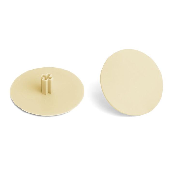 Herrajes Fab.Nacional Tapa Embellecedora Allen 6 Ø40mm Pivote 8mm Acabado Crema