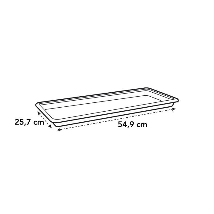 Elho Green Basics 60 Platillo para Jardinera Negro Living Exterior XXL Ø 54.9 x H 4.6 cm Plástico Reciclado 2