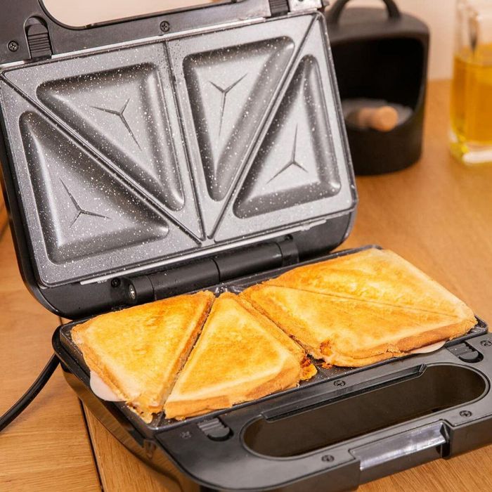 Sandwichera Cecotec 04309 1000 W Negro 2 Unidades 12 Sandwichera Cecotec 04309 1000 W Negro 2 Unidades 12