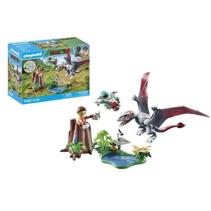 PLAYMOBIL 71525 Observatorio con Dimorphodon. Set de Juego Dinosaurios, Dron y Microscopio. Edad +4 años. 2 PLAYMOBIL 71525 Observatorio con Dimorphodon. Set de Juego Dinosaurios, Dron y Microscopio. Edad +4 años. 2