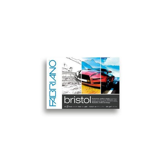 Bloc De Dibujo Fabriano Bristol Illustrazione Encolado A5 250G 20H