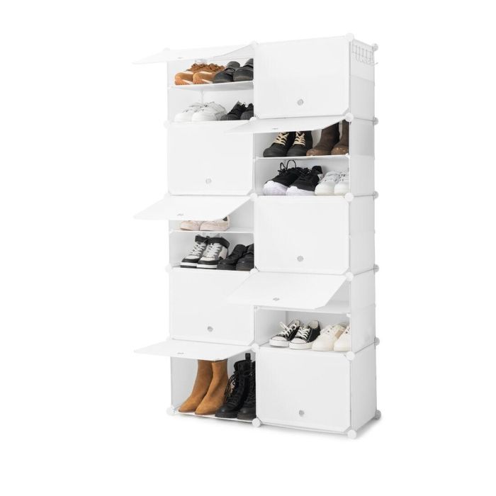 Zapatero Modular Portátil InnovaGoods Blanco 7